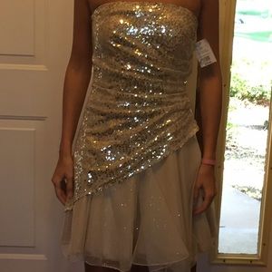 Gold formal dress
